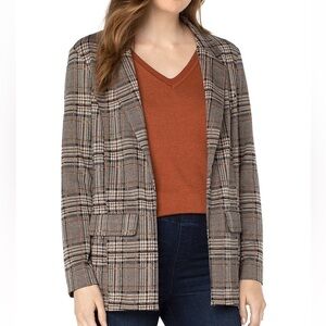 Liverpool LA Plaid Boyfriend Blazer